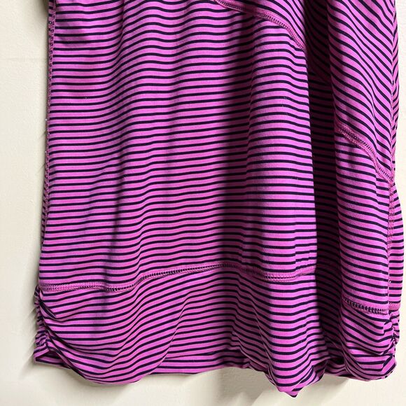 Women’s TEK GEAR Pink and Black Striped  Racerback Workout Tank Top Large - Picture 7 of 8
